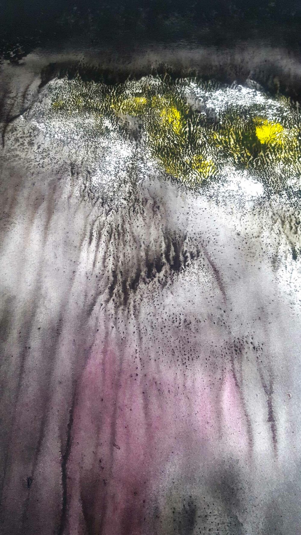 Sogno Appennino ~ Aquarelle, Acrylique, Encre de Chine & Fusain ~ 66 x 77 cm / Montval 400g (non encadré) – Image 13