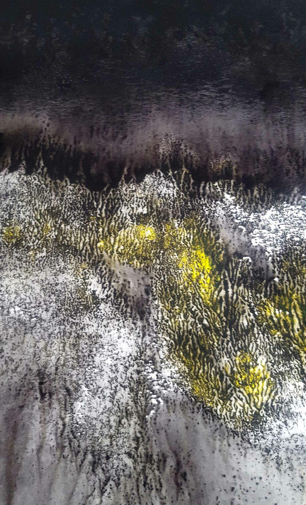 Sogno Appennino ~ Aquarelle, Acrylique, Encre de Chine & Fusain ~ 66 x 77 cm / Montval 400g (non encadré) – Image 11