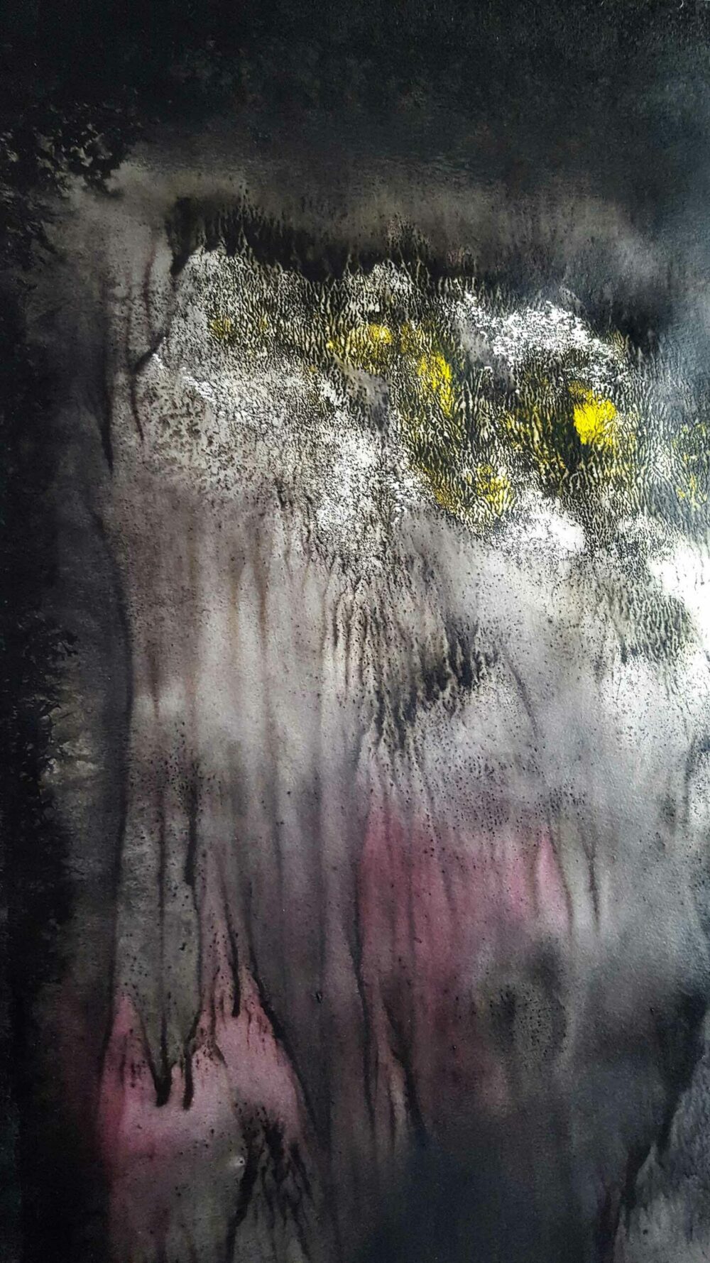 Sogno Appennino ~ Aquarelle, Acrylique, Encre de Chine & Fusain ~ 66 x 77 cm / Montval 400g (non encadré) – Image 5