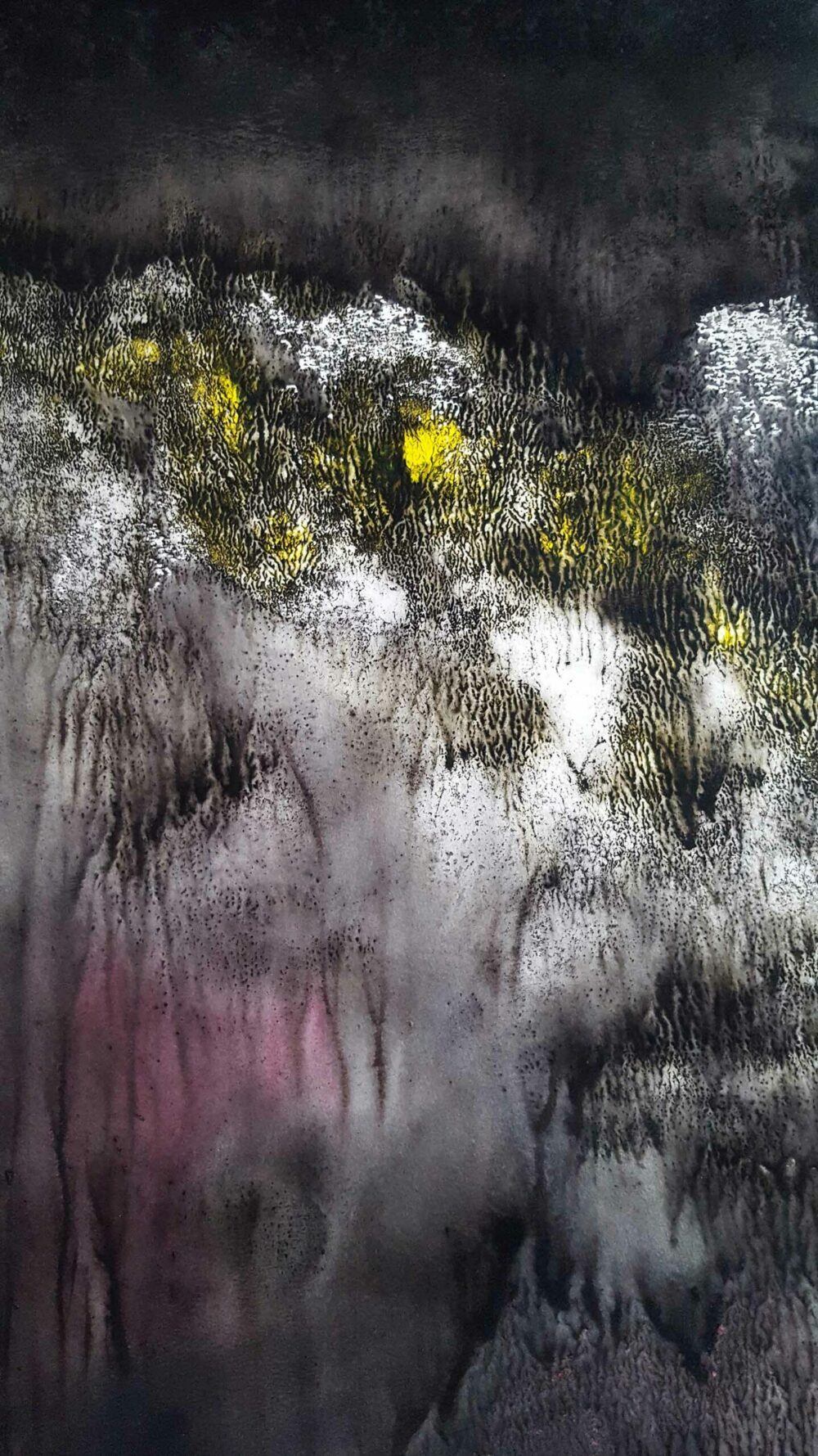 Sogno Appennino ~ Aquarelle, Acrylique, Encre de Chine & Fusain ~ 66 x 77 cm / Montval 400g (non encadré) – Image 7