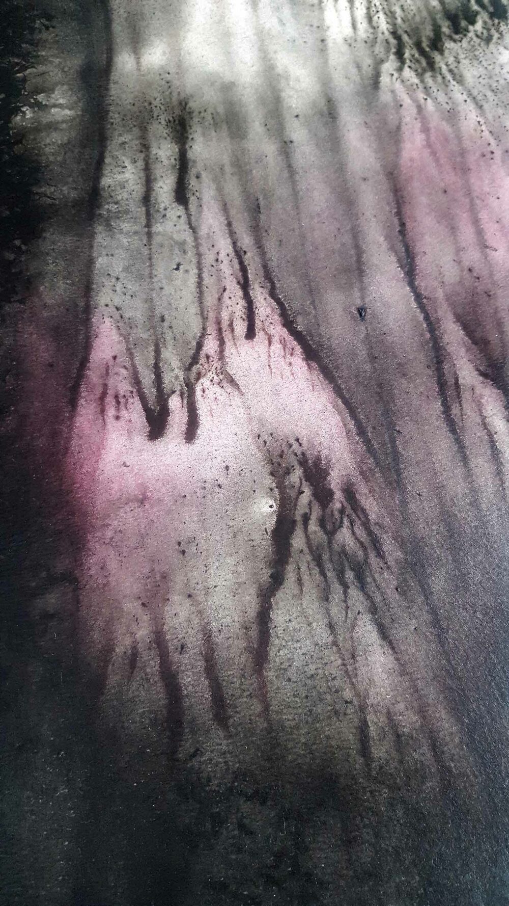 Sogno Appennino ~ Aquarelle, Acrylique, Encre de Chine & Fusain ~ 66 x 77 cm / Montval 400g (non encadré) – Image 17