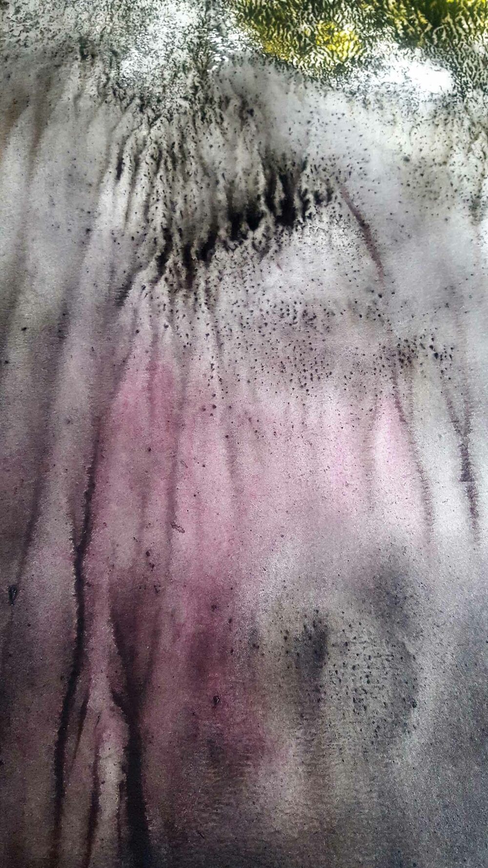 Sogno Appennino ~ Aquarelle, Acrylique, Encre de Chine & Fusain ~ 66 x 77 cm / Montval 400g (non encadré) – Image 3