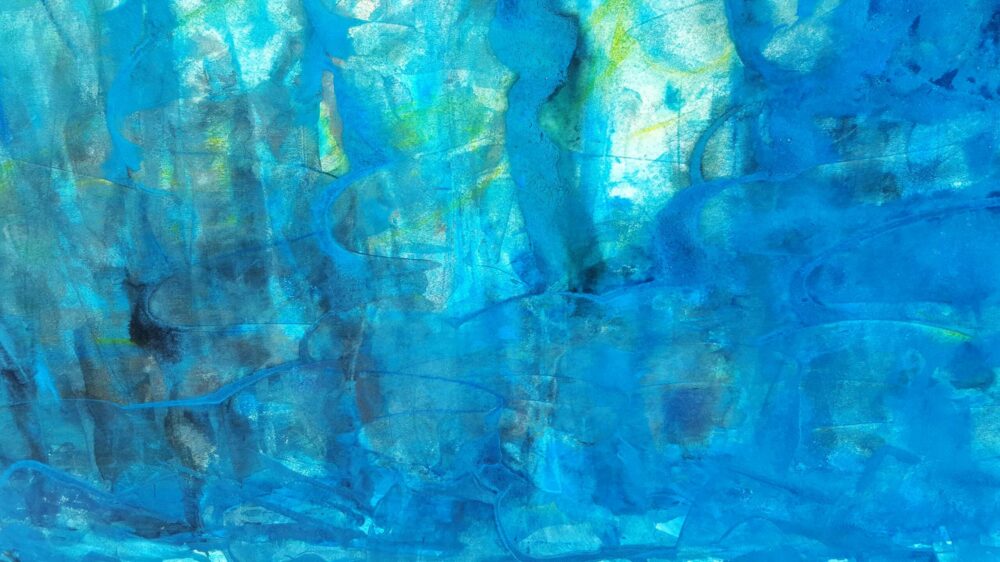 Les Eaux de La Vis ~ Aquarelle & Pastels ~ 80 x 120 / 250g (non encadré) – Image 4