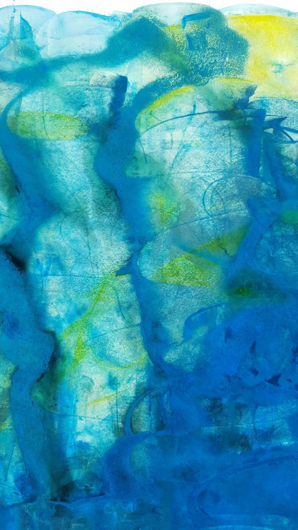 Les Eaux de La Vis ~ Aquarelle & Pastels ~ 80 x 120 / 250g (non encadré) – Image 11