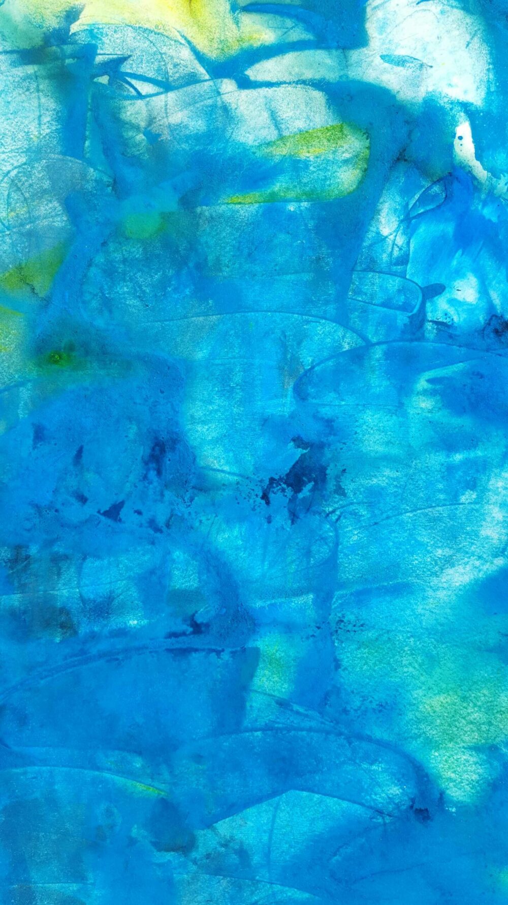 Les Eaux de La Vis ~ Aquarelle & Pastels ~ 80 x 120 / 250g (non encadré) – Image 9