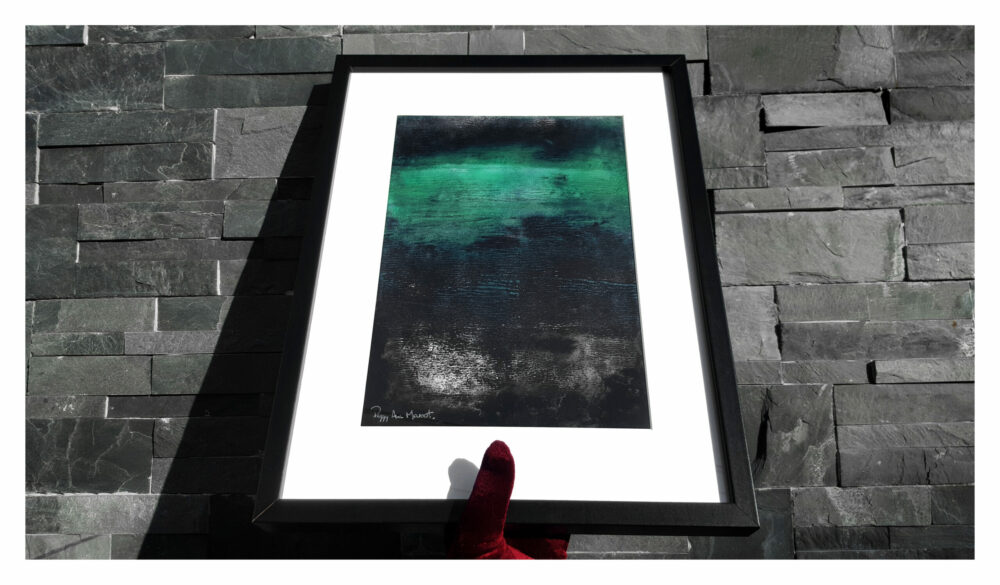 Ness ~ Encre de Chine & Acrylique ~ Encadré 30x40
