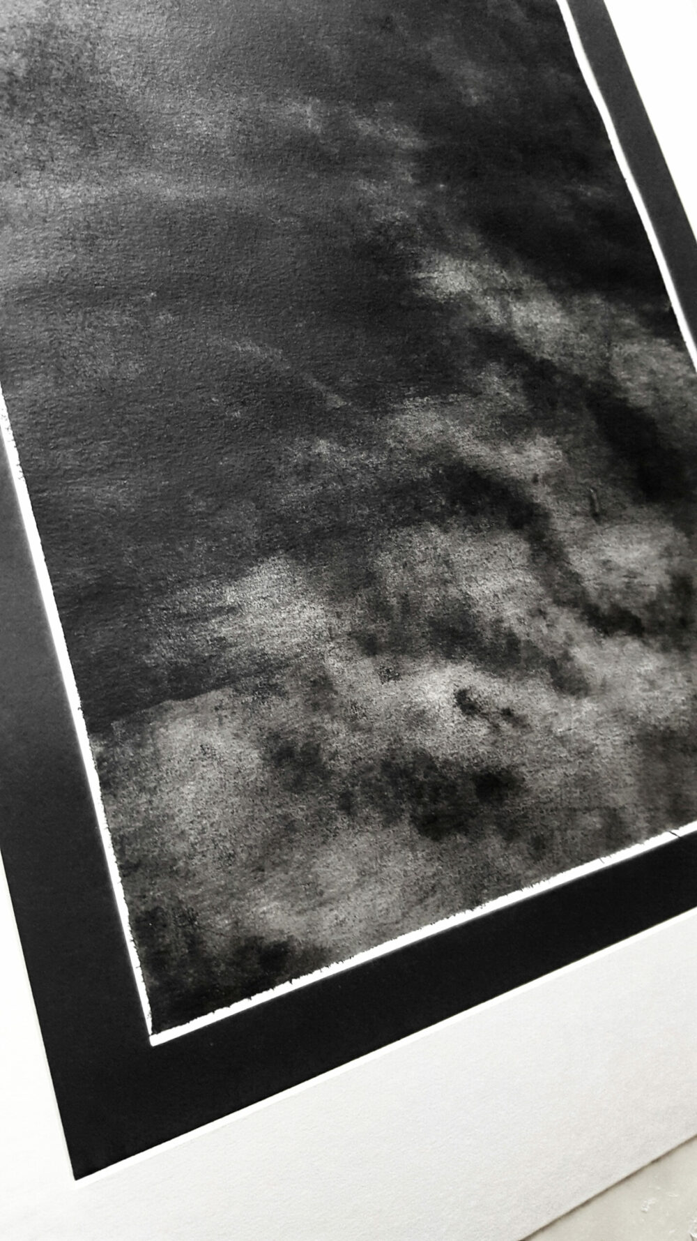 Night ~ Lavis ~ Encre de Chine ~ 40x50 Encadré – Image 7