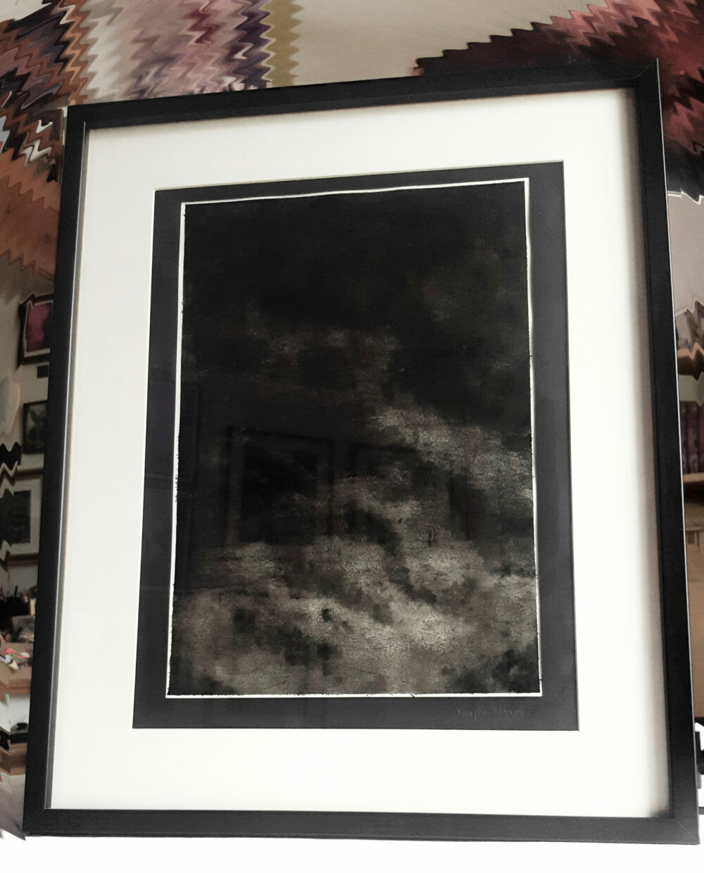 Night ~ Lavis ~ Encre de Chine ~ 40x50 Encadré – Image 4