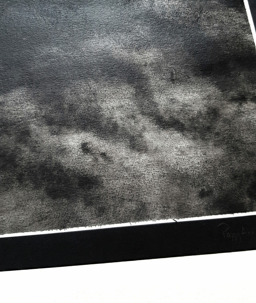 Night ~ Lavis ~ Encre de Chine ~ 40x50 Encadré – Image 11