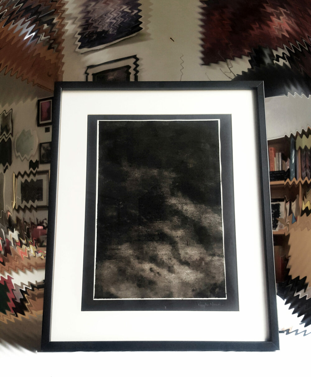 Night ~ Lavis ~ Encre de Chine ~ 40x50 Encadré – Image 21