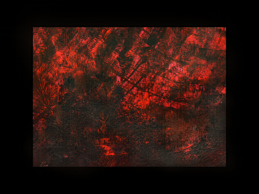 Pine Forest I ~ Encre de Chine & Acrylique ~ 18x24 Encadré – Image 2