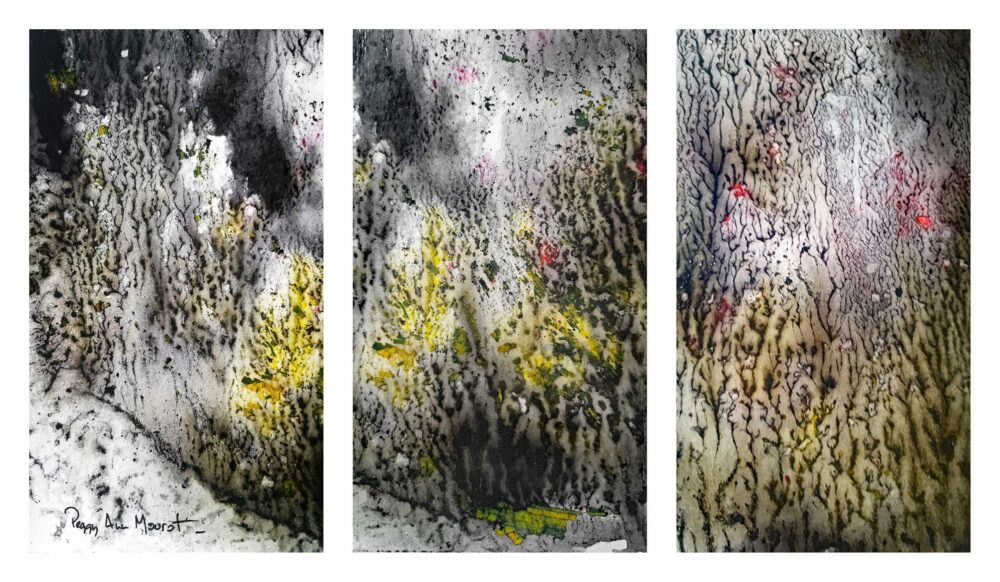The Glade ~ Aquarelle, Encre de Chine & Acrylique ~ 66 x 77 cm / Montval 400g (non encadré)