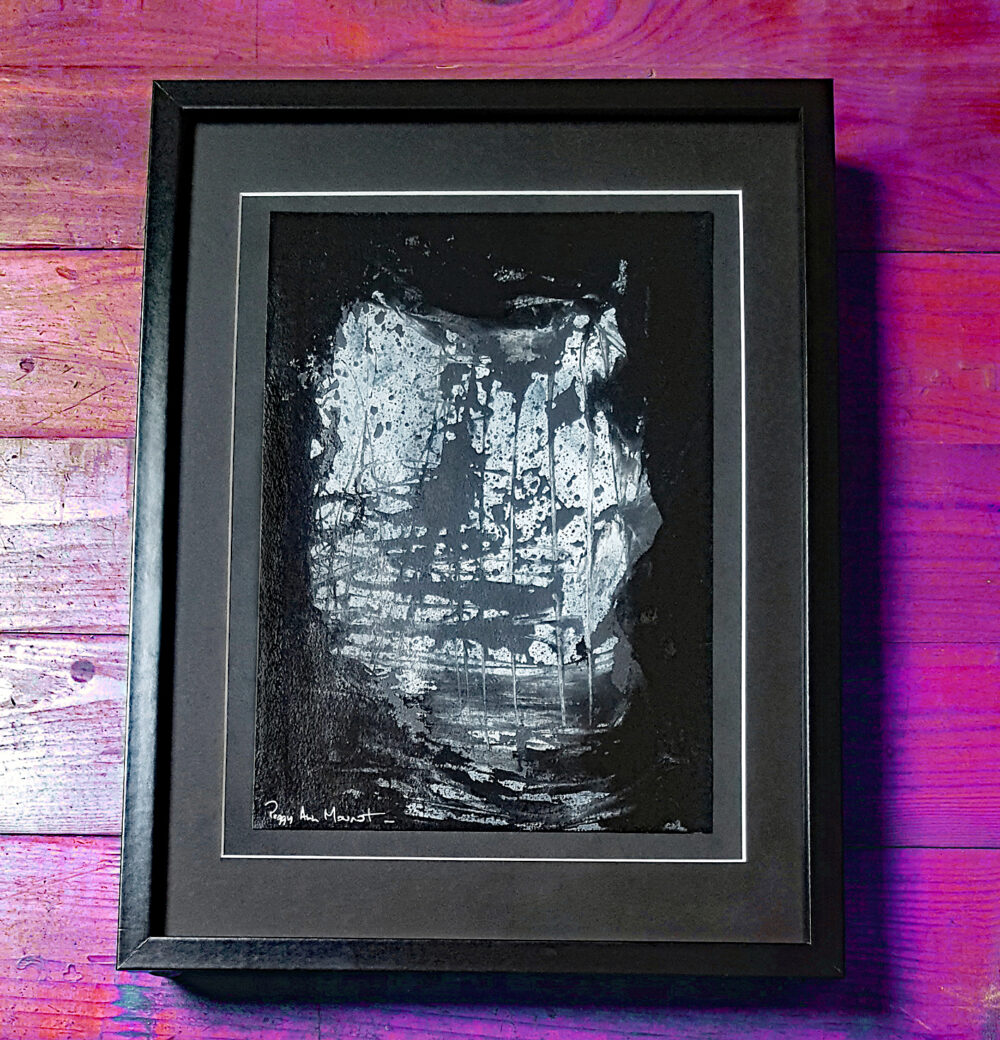 The Wreck ~ Encre de Chine, Acrylique & Pastels ~ Encadré 30x40