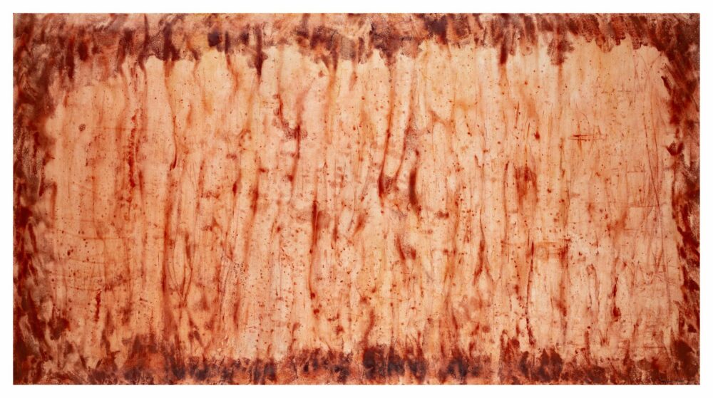 Yulunga ~ Pigments, Rouge de Venise ~ Format 80 × 150 cm [ Habillage d'exposition / Panneau mural sur papier ] – Image 16